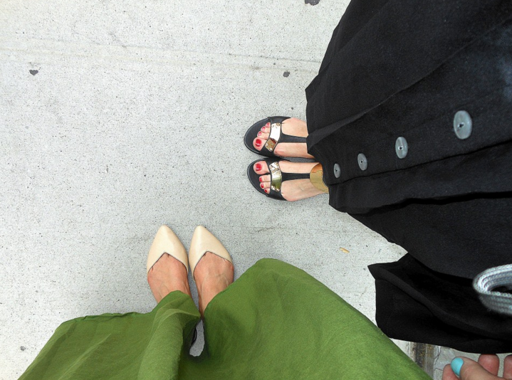 Fashionable feet in New york_